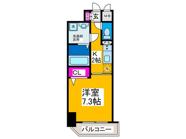 ﾜｰﾙﾄﾞｱｲ天王寺ﾐﾗｰｼﾞｭ(804)の物件間取画像